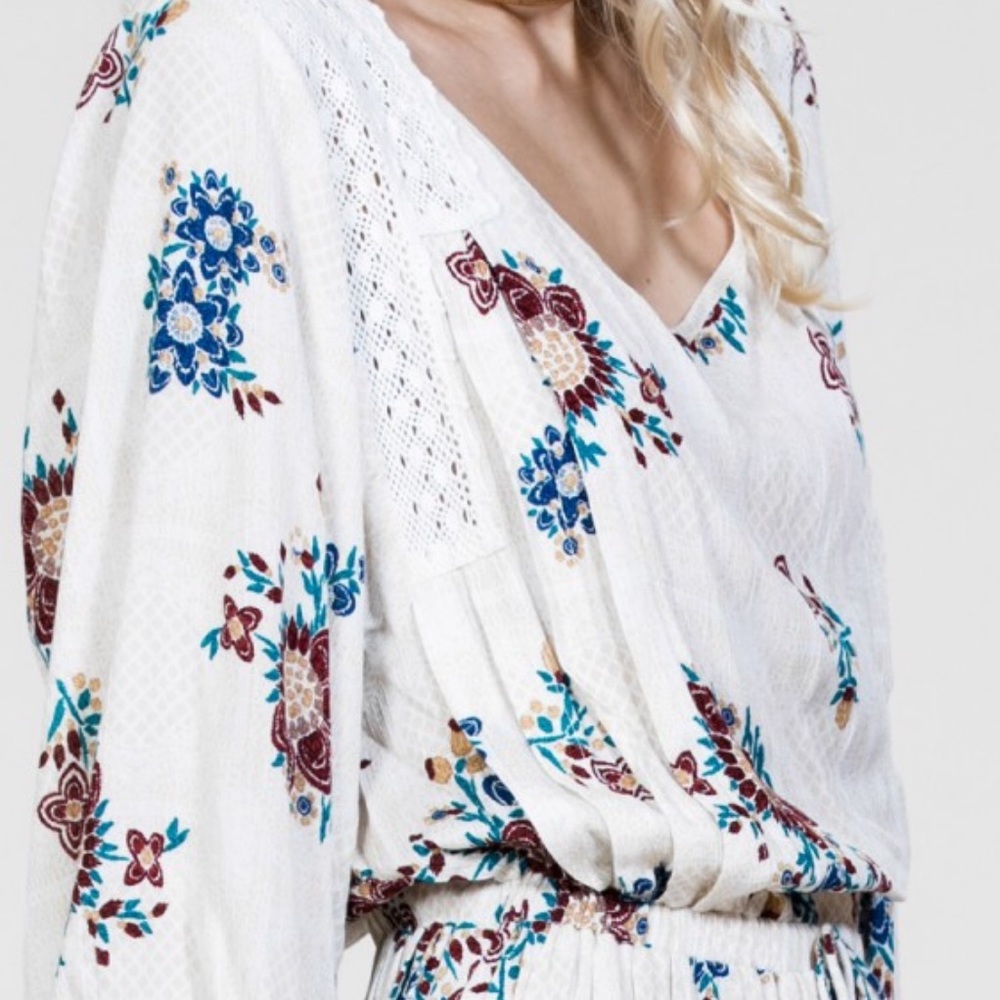 Drawstring Floral Midi Dress - Picture 4 of 8