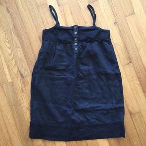 Juicy Couture black cotton embroidered dress Sz 0