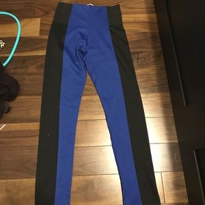 Blue &a black pants