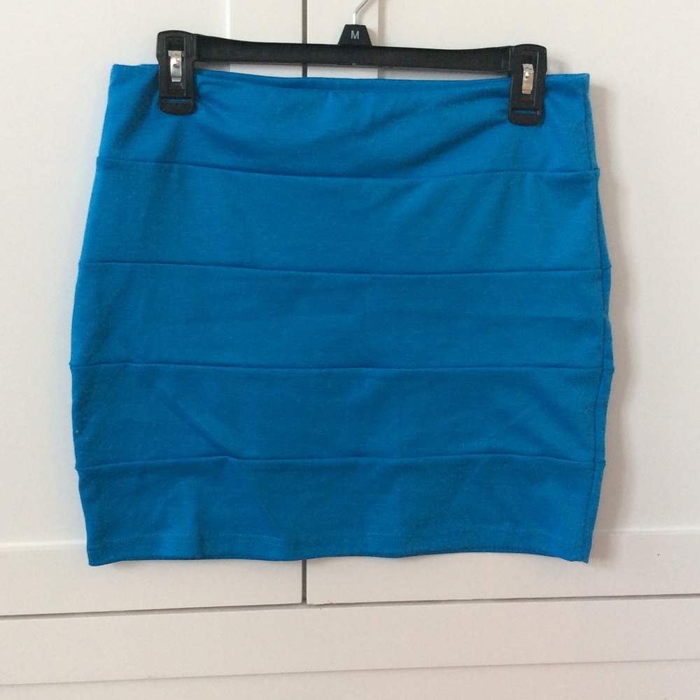 Blue Mini Skirt