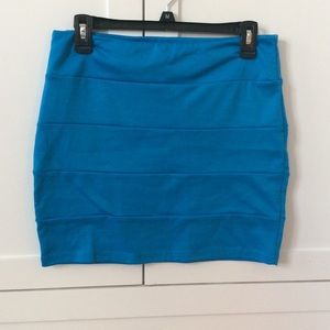 Blue Mini Skirt