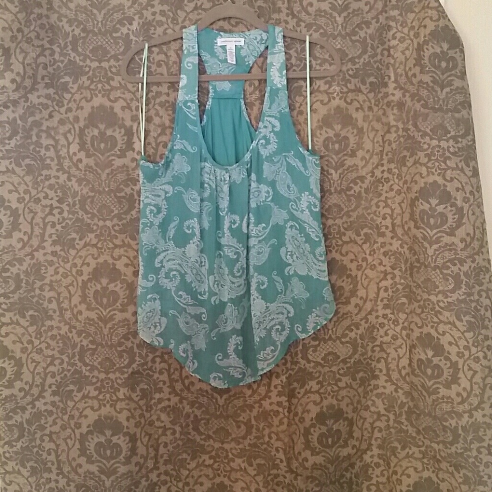 Turquoise Chiffon Top