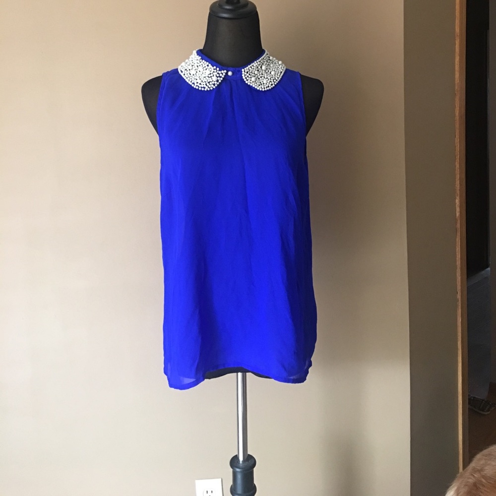 Beaded high neck tank