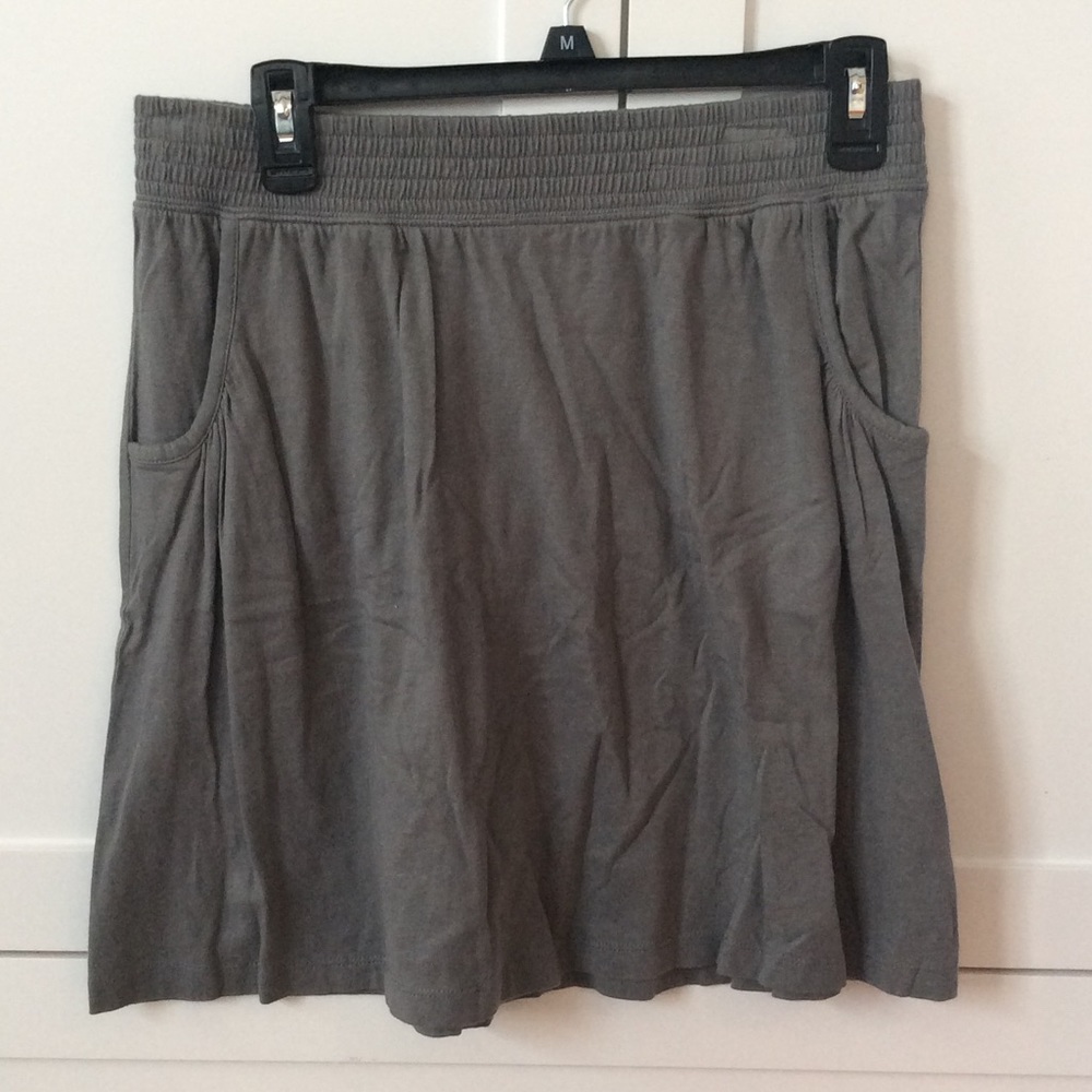 Grey cotton skirt