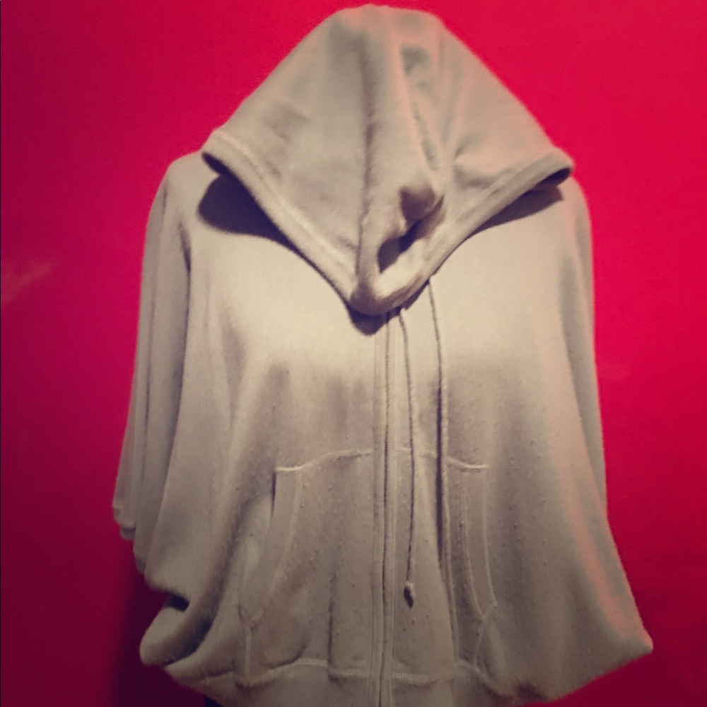 A lightly used and worn silver cashmere sweater