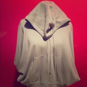 A lightly used and worn silver cashmere sweater