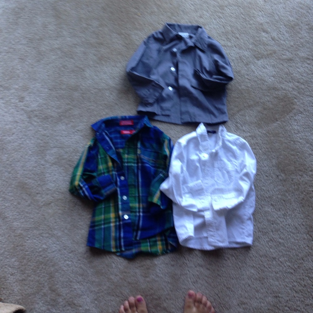 Three kids dress shirts
