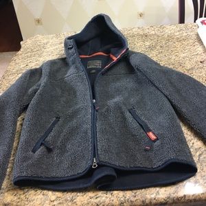 Abercrombie fleece jacket in dark grey