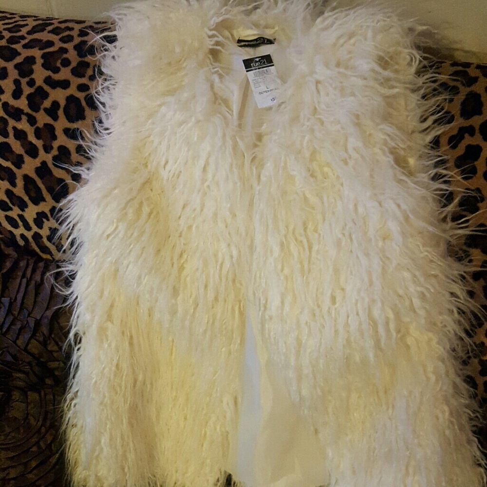 Faux fur vest