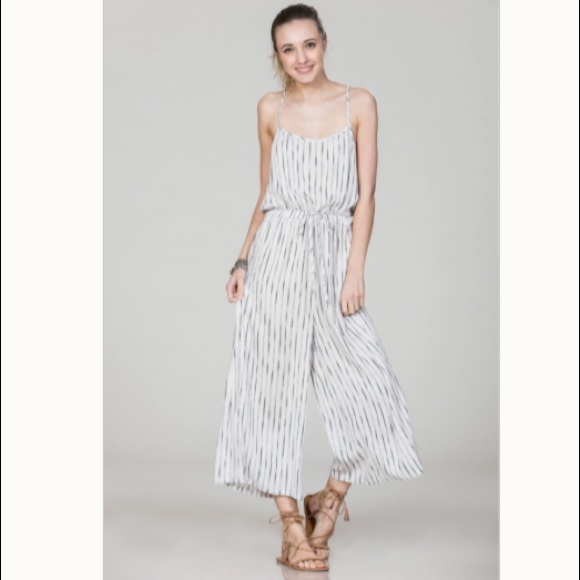 Last Chance Olive Striped Midi Romper - Picture 5 of 6