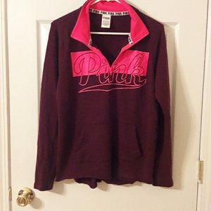 VS Pink Half Zip