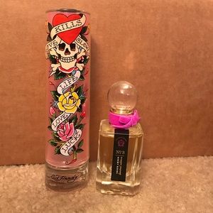 Ed Hardy & Victoria's Secret Sheer Amber perfumes
