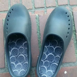 Black slip on Crocs