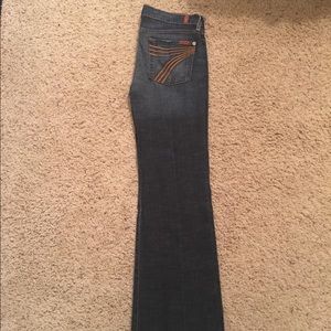 7 For All Mankind DOJO Wide Leg Low Jeans - 28