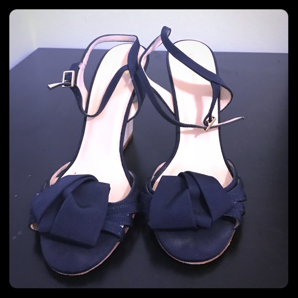 Kate wedges in navy