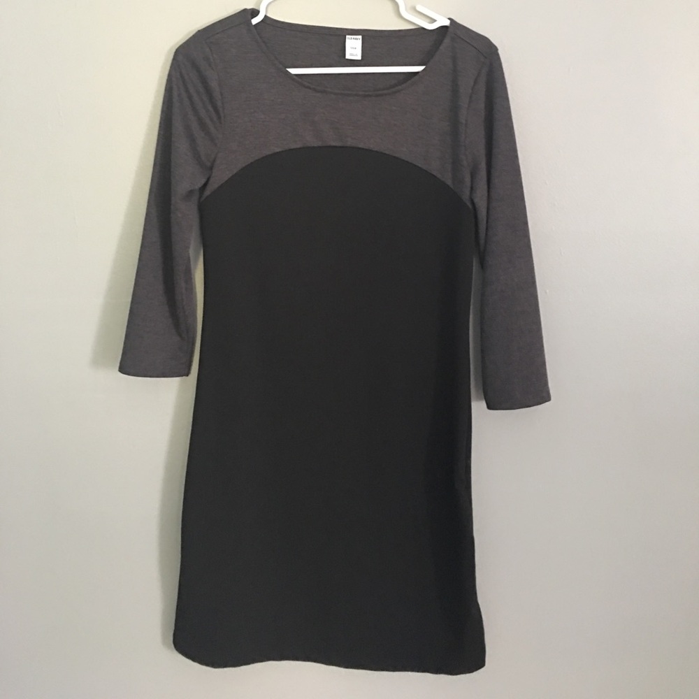 Black and gray dress