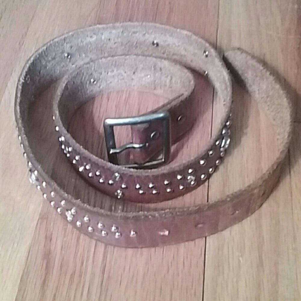 AEO Leather Bedazzled Belt