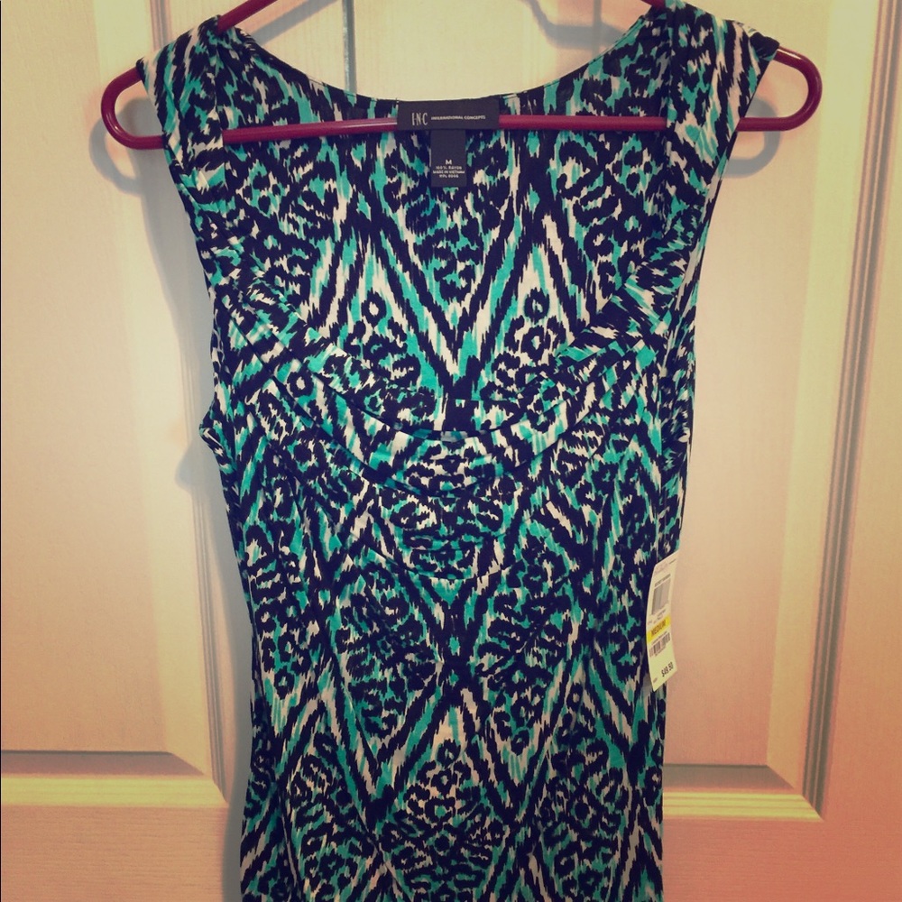 INC (Macy's) Dressy Scoop Neck Tank, Medium