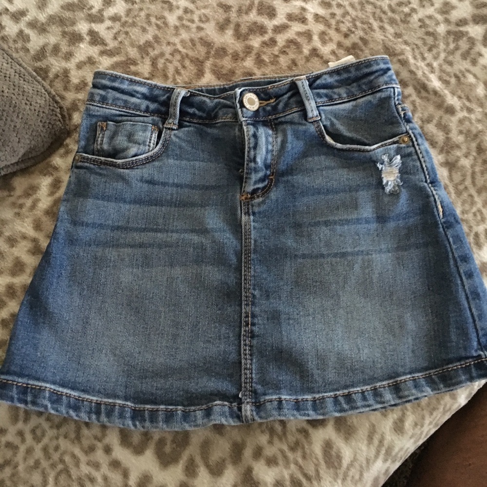 Zara Girls Size 6 Denim Skirt