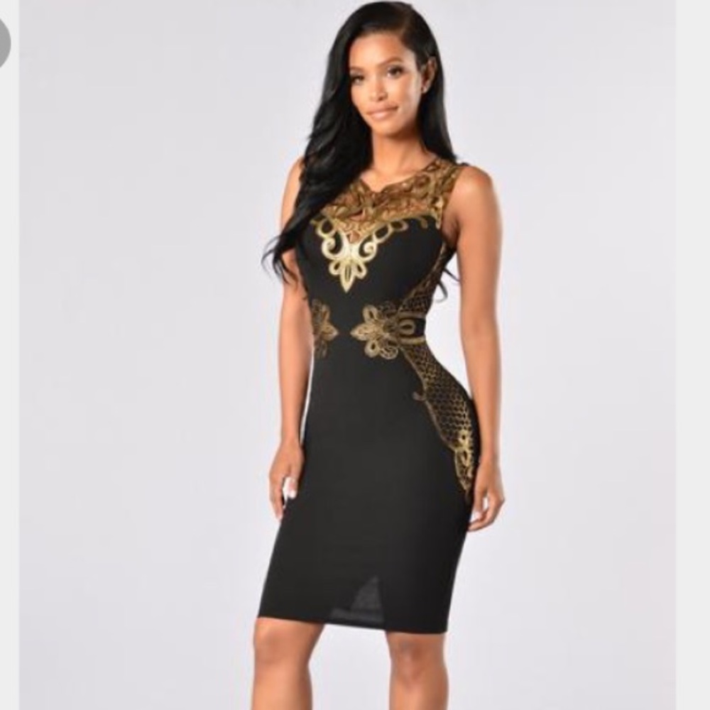 Black & Gold Best in Show Dress