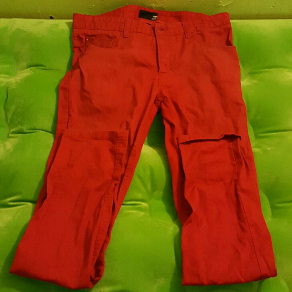 Red Skinny Jeans