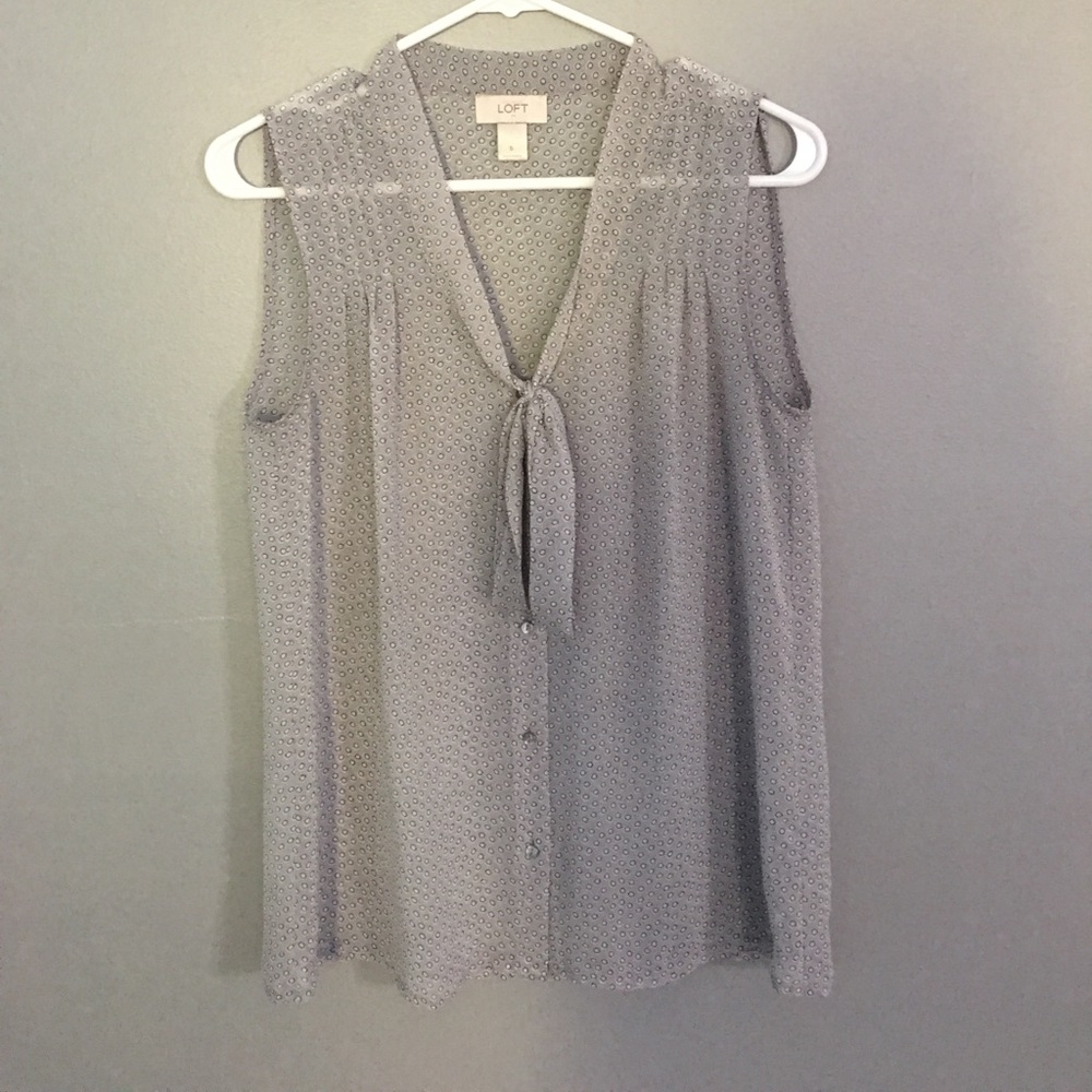 Sheer sleeveless blouse