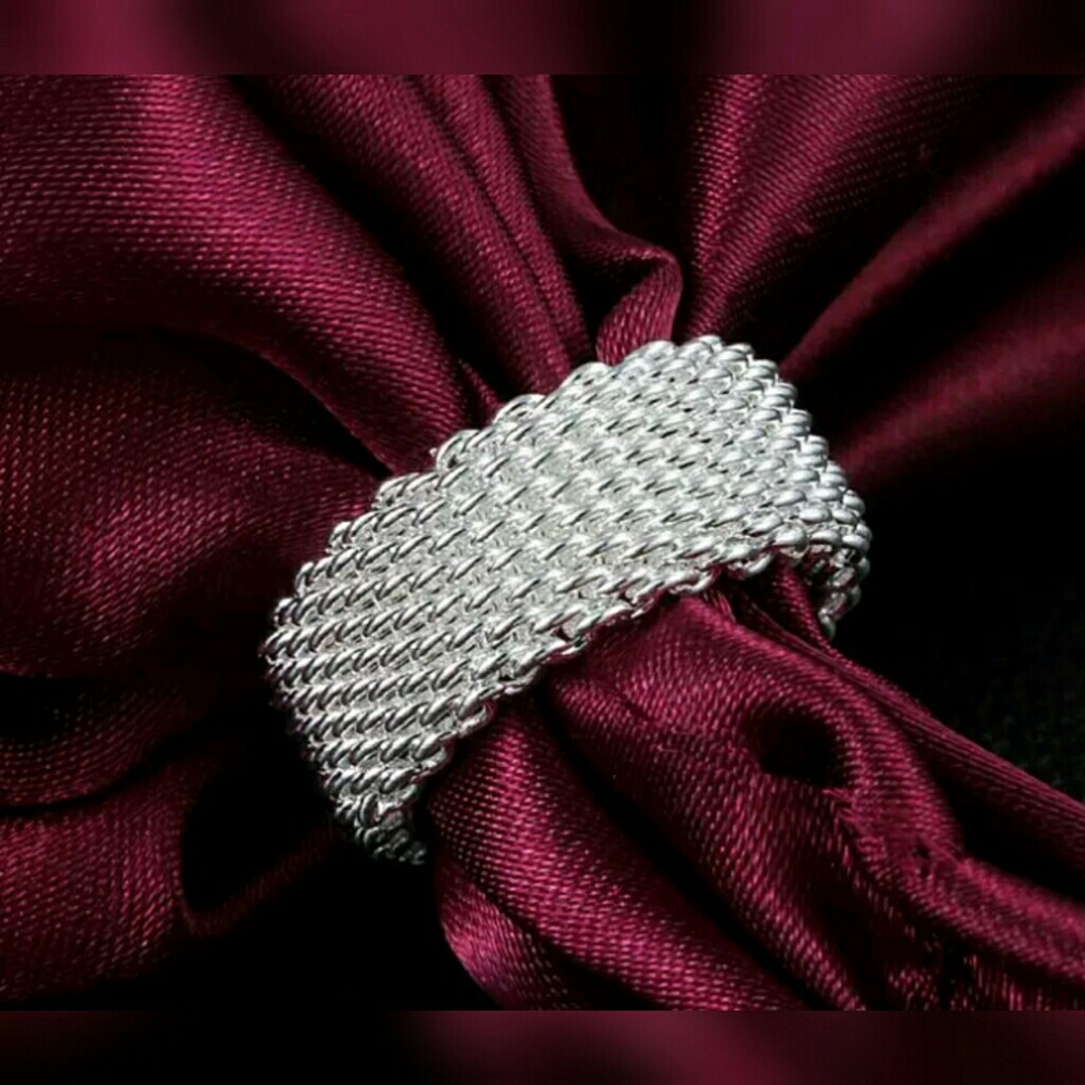 Silver Mesh Ring