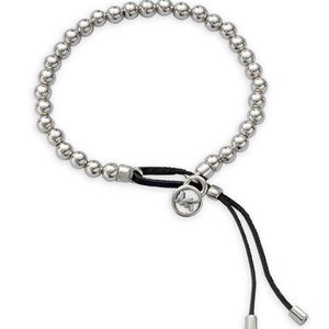 Michael Kors silver beaded bracelet
