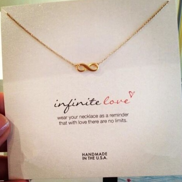Infinite love ∞ infinite dainty pendant necklace - Picture 6 of 7