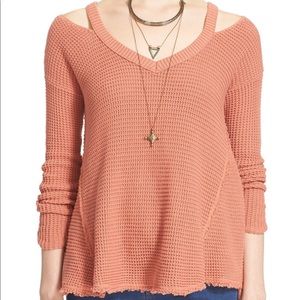 Free people moonshine V neck sweater