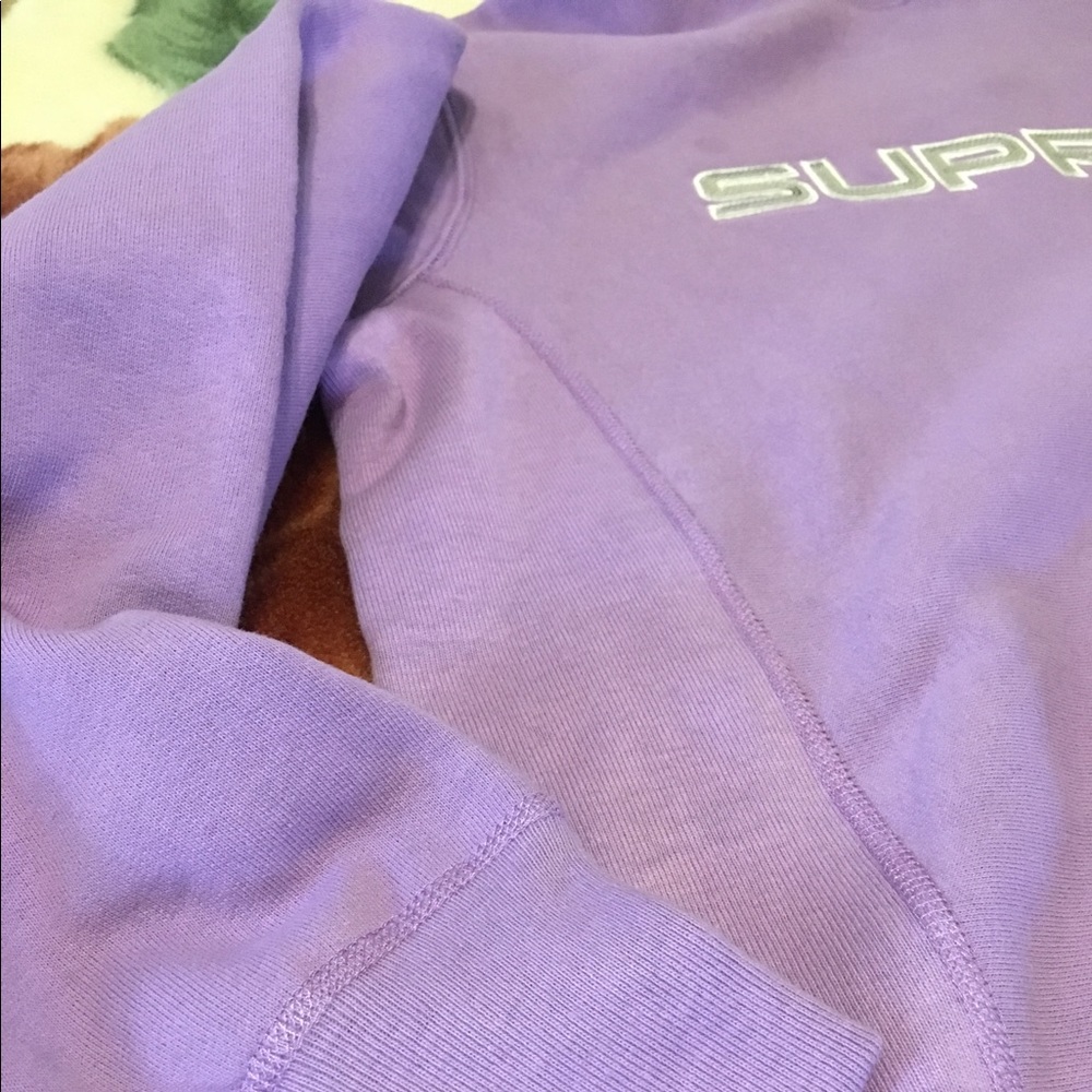 Supreme Dusty Lavender Sequin Hoodie - Picture 3 of 7