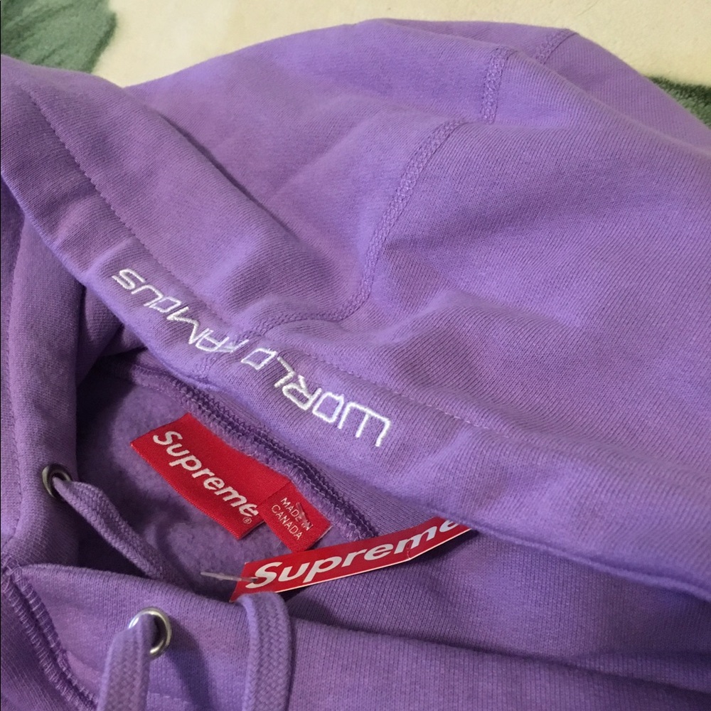 Supreme Dusty Lavender Sequin Hoodie - Picture 5 of 7