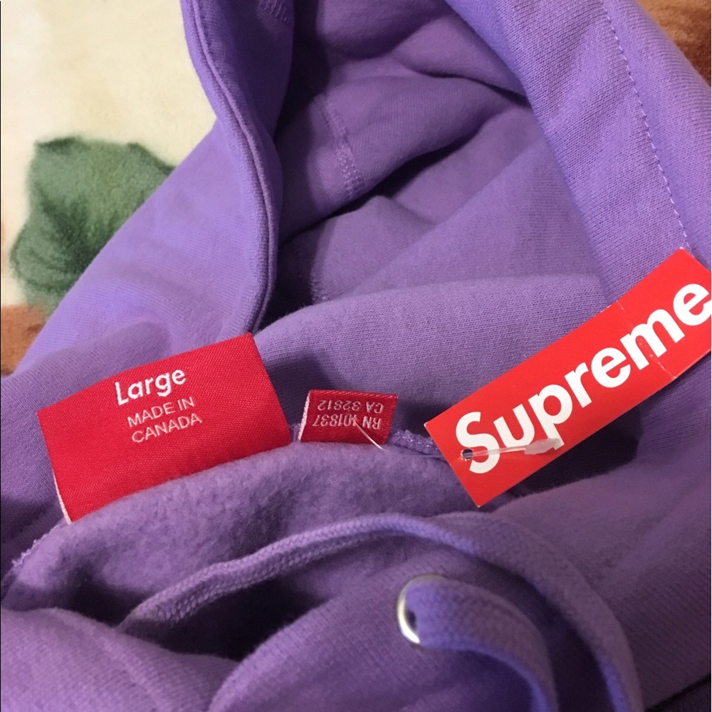 Supreme Dusty Lavender Sequin Hoodie - Picture 6 of 7