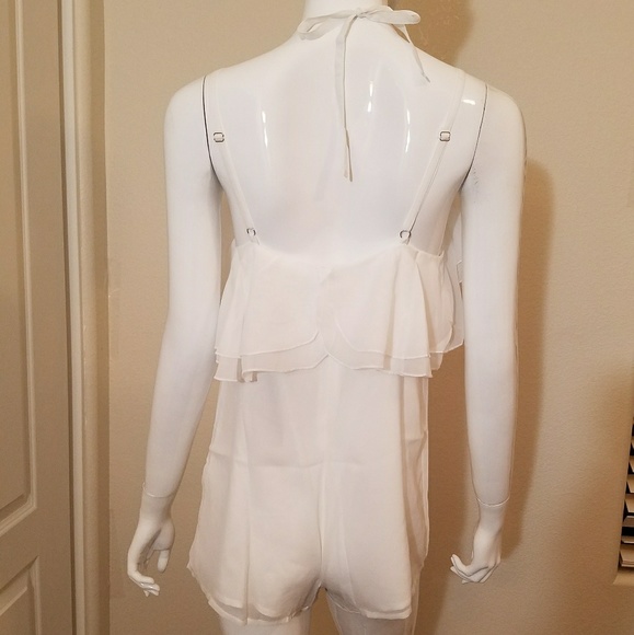 🔴 4 FOR $20!  Chiffon Romper off shoulder - Picture 5 of 5