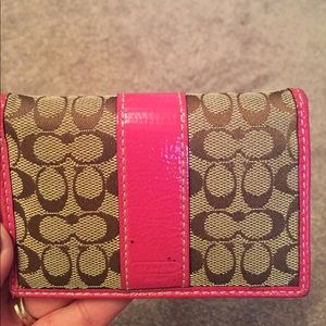 💯Authentic Coach Signature Card Wallet