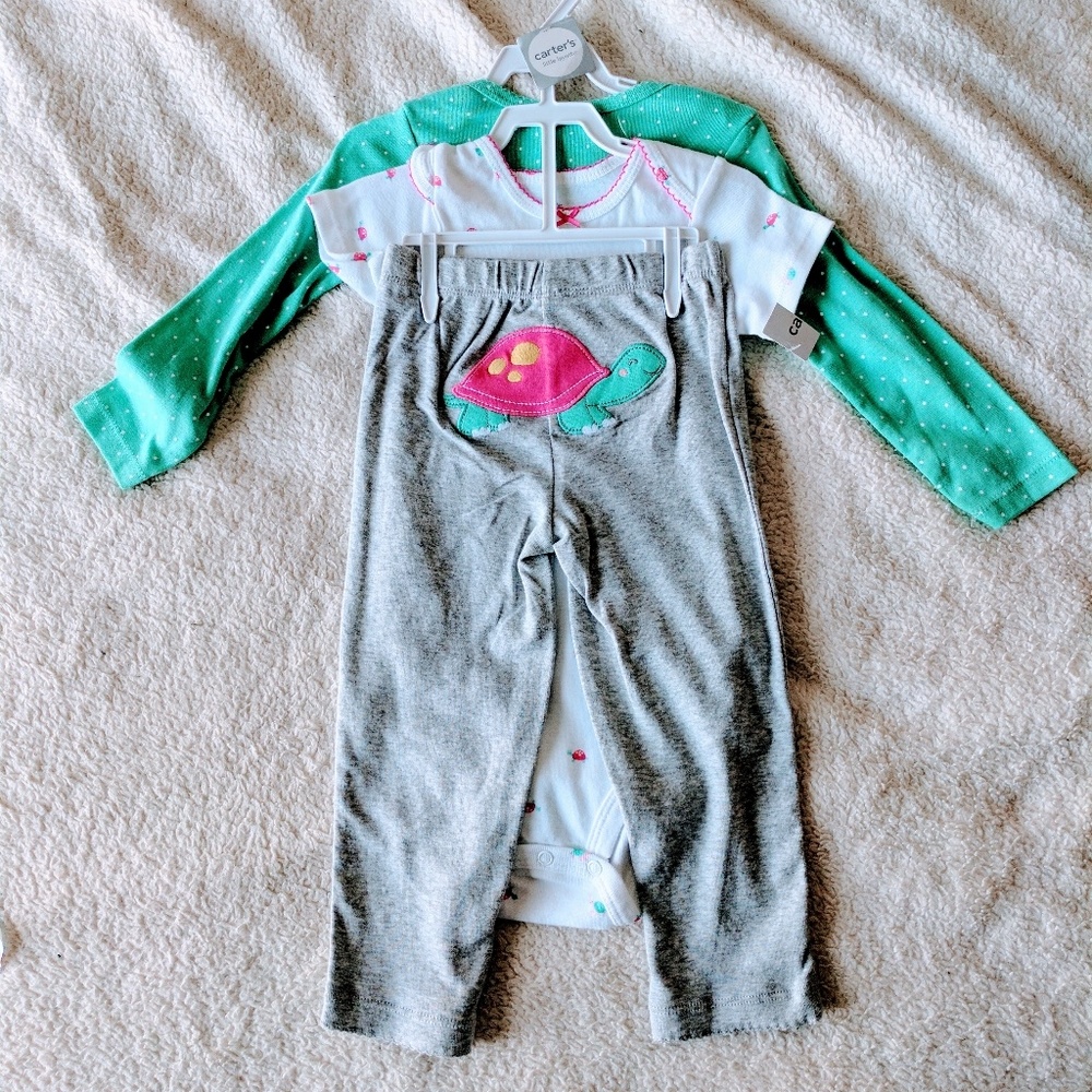 Three Piece Turtle Matching Set