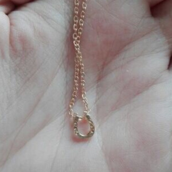 💚 Lucky Horse Shoe dainty pendant necklace - Picture 4 of 6