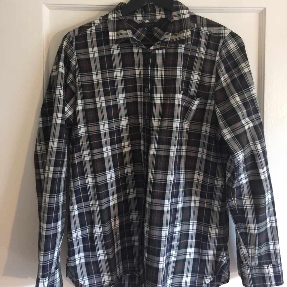 Jcrew plaid size 10 button up