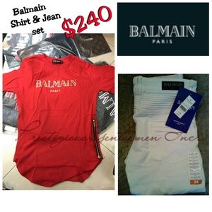 Balmain Jeans & Balmain T-shirt