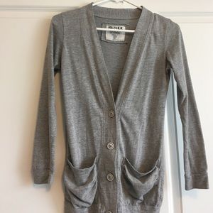 Gray cardigan