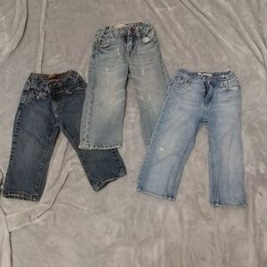 3 Pairs Boys Jeans / 18-24 Months