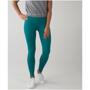 Lululemon Athletica Zone In Tight Forage Teal sz 6