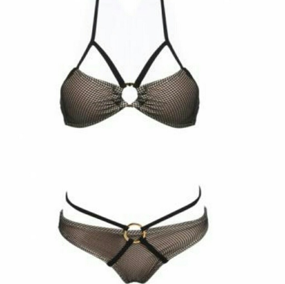 Tan and black bikini - Picture 3 of 4