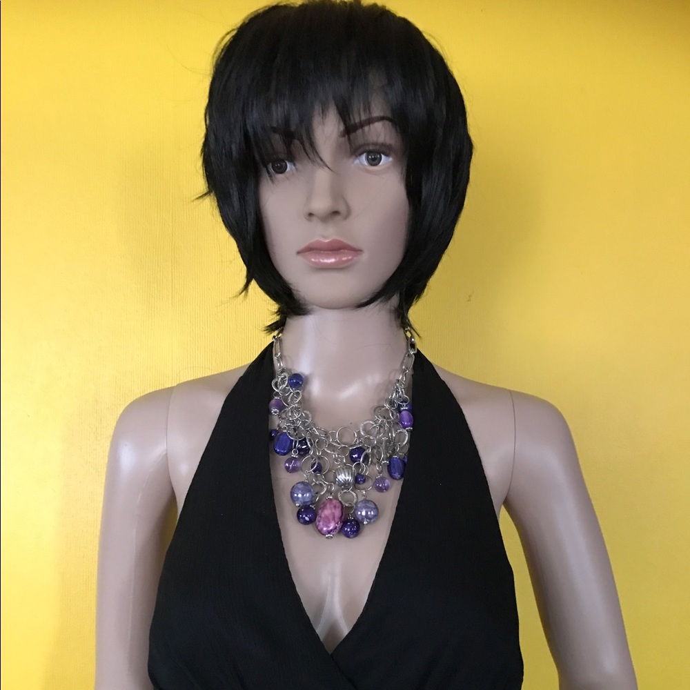 Black halter dress