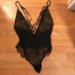 VS lace bodysuit thong