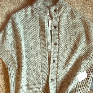 Gray Cardigan Sweater