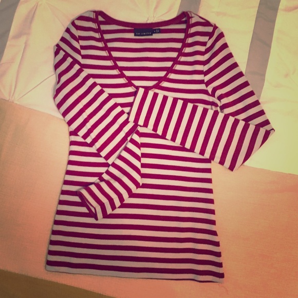 The Limited - Long Sleeve Striped Shirt - Picture 1 of 3