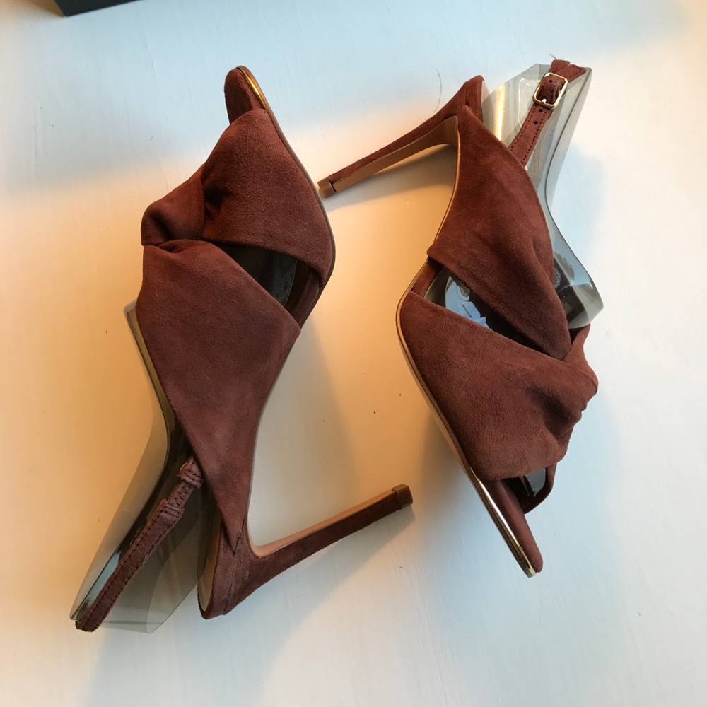 🎉HP🎉Banana Republic brown suede Jessa slingback - Picture 5 of 6