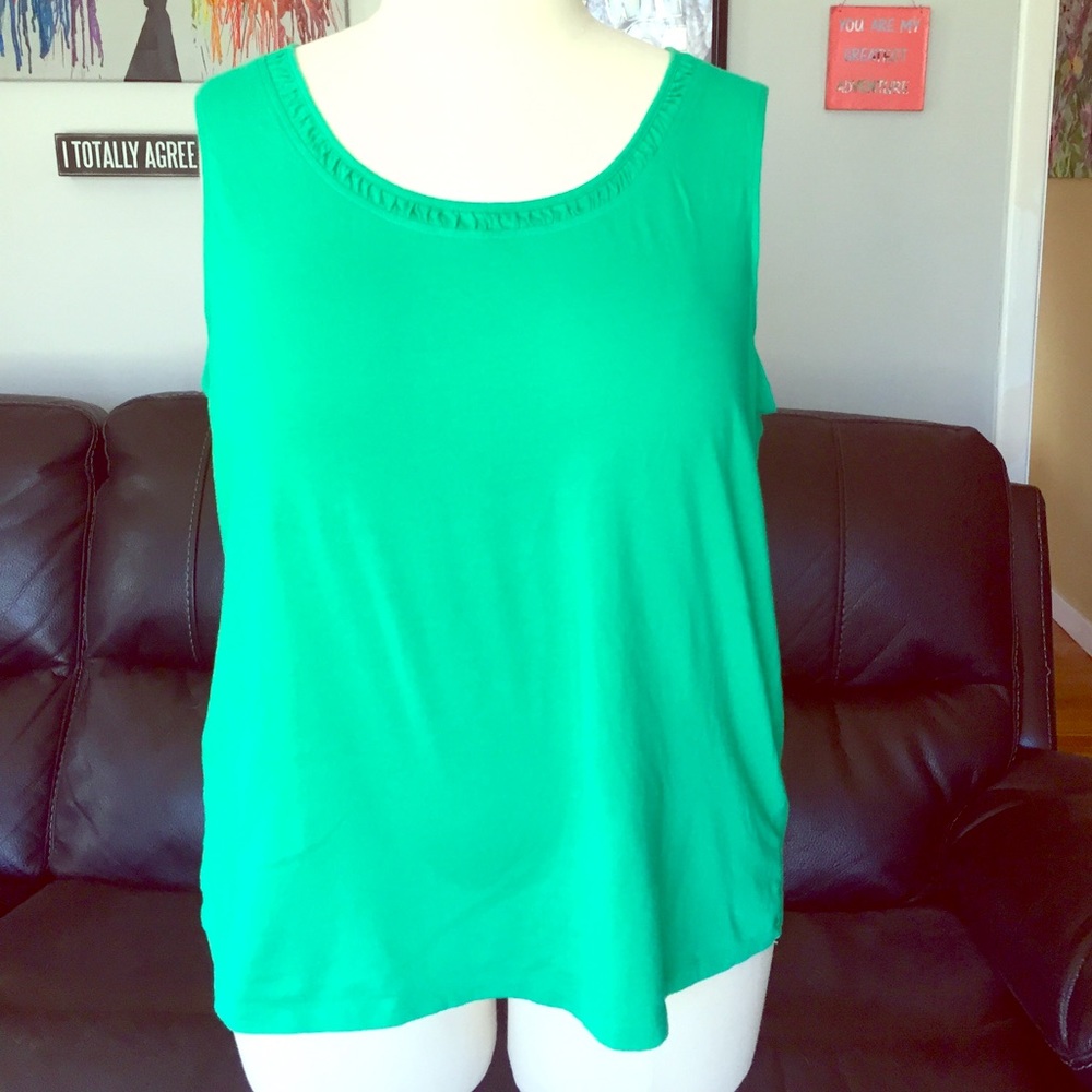 🛍️Talbots Ruffle Tank - Picture 1 of 4
