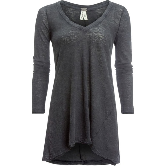 Brand New Free People Blue Anna Tee - Picture 3 of 5